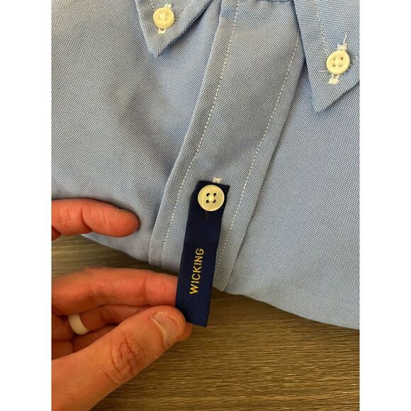 Polo Ralph Lauren Button Up Long Sleeve Wicking Blue Men's 3XLT Pony NWT *Read - Picture 11 of 12
